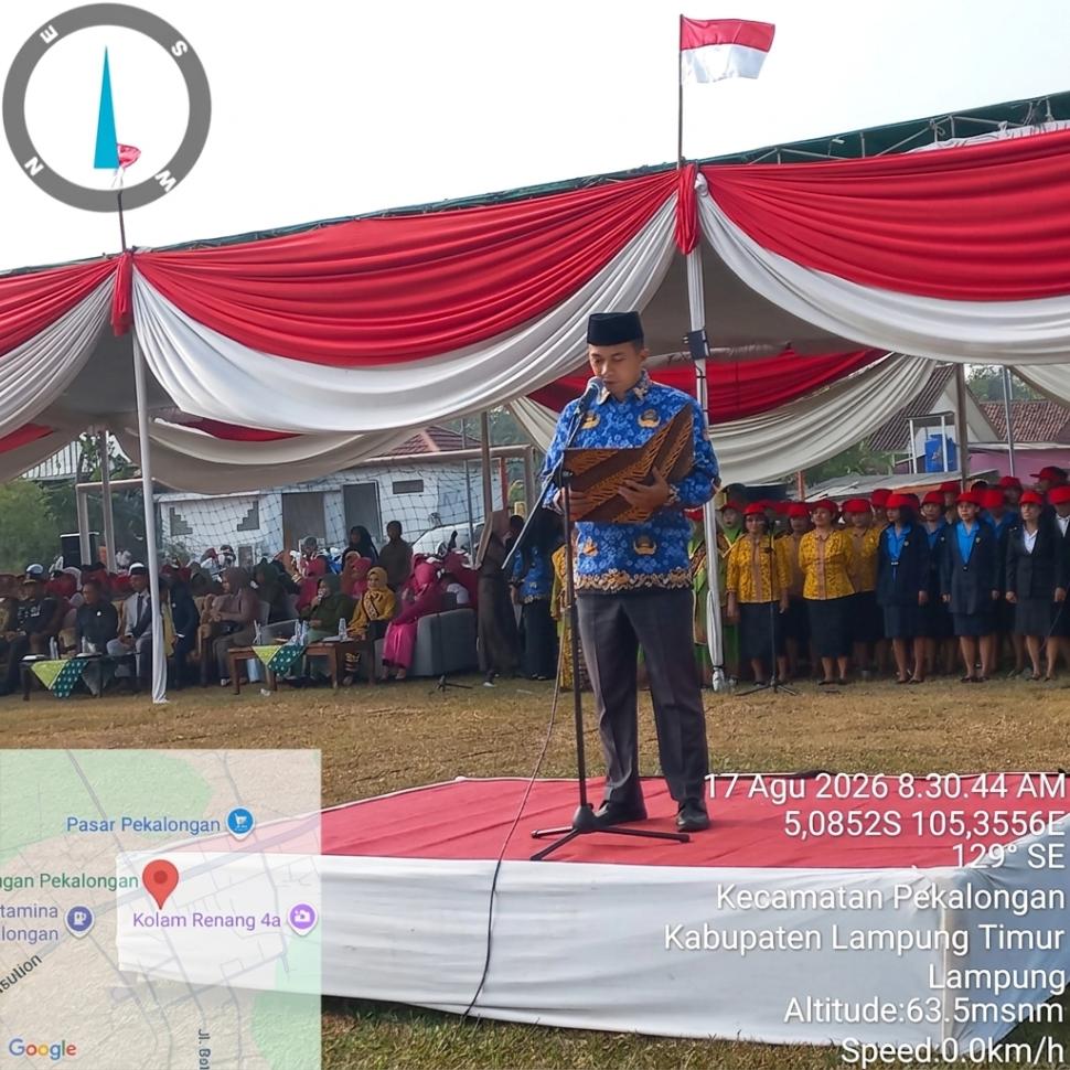 KUA Pekalongan Pimpin Doa Upacara HUT RI ke-81