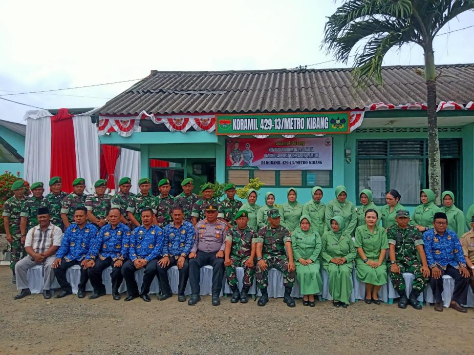 KUA Metro Kibang Hadiri Kunjungan Kerja Komandan Kodim 0429/Lamtim ke Koramil 429-13/Metro Kibang