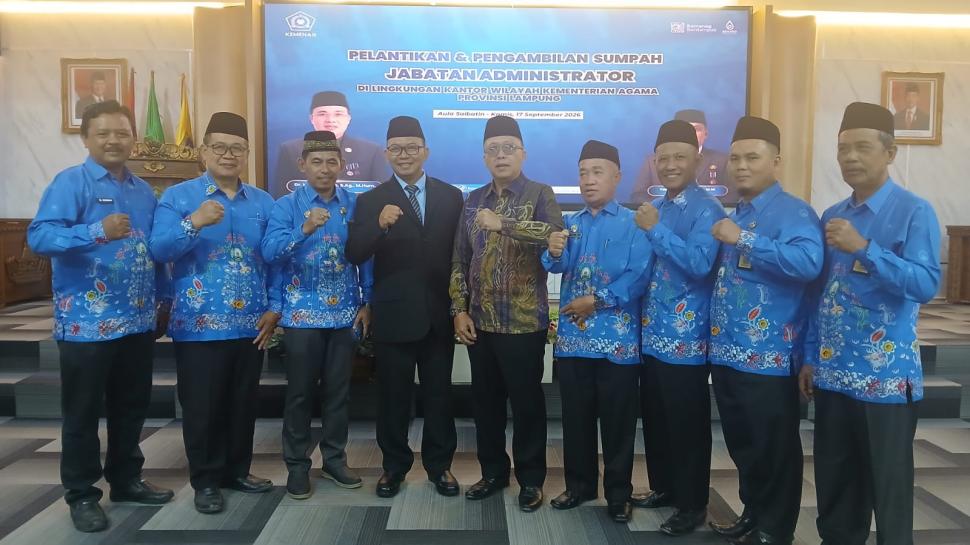 PC APRI Lampung Timur Hadiri Pelantikan Kepala Kemenag Lampung Timur
