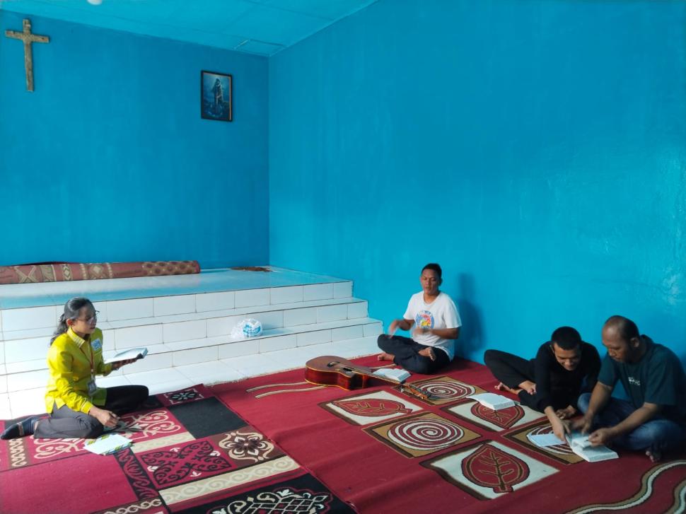 Pembinaan Rohani di Rutan Sukadana, Penyuluh Kristen Ajak Warga Binaan Taat Hukum