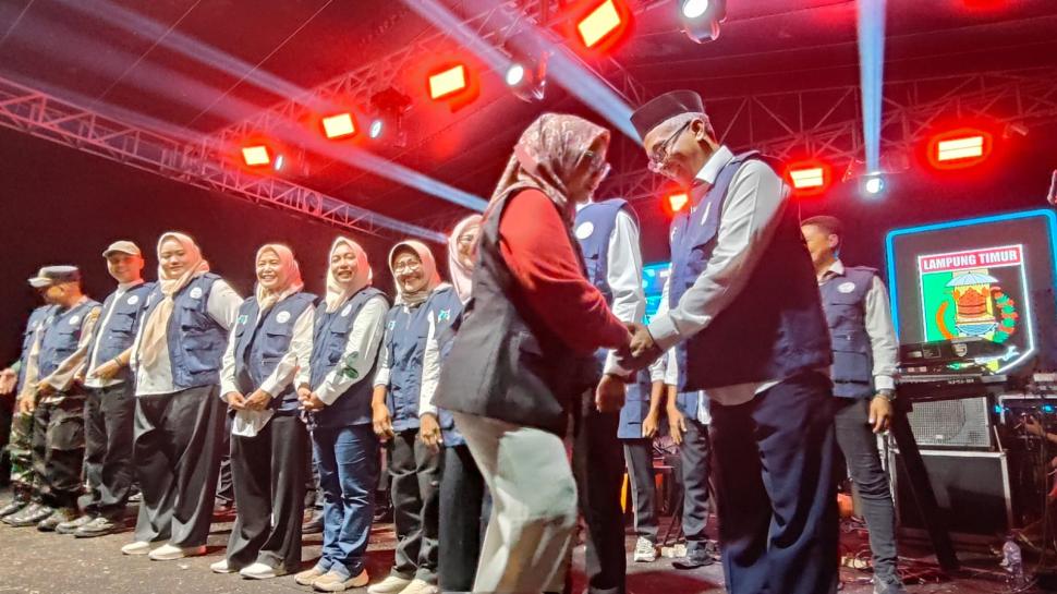 Bupati Lampung Timur Lantik Tim PATBM Kecamatan Batanghari, Kepala KUA Jadi Anggota