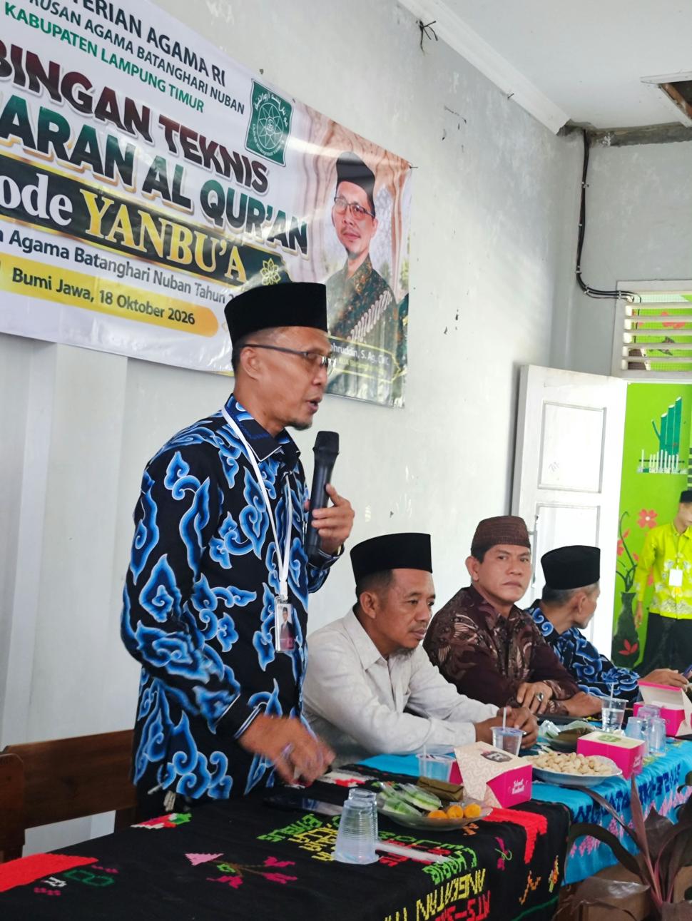 Tingkatkan Kualitas Pembelajaran Al-Qur'an, KUA Batanghari Nuban Gelar Bimtek Metode YANBU'A kepada Guru Ngaji