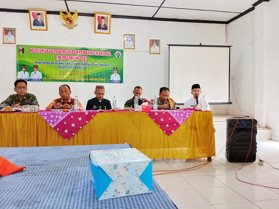 Kepala KUA Metro Kibang Hadiri Musrenbang Desa Margajaya, Sampaikan Pentingnya Wajib Halal dan Tertib Administrasi Pernikahan