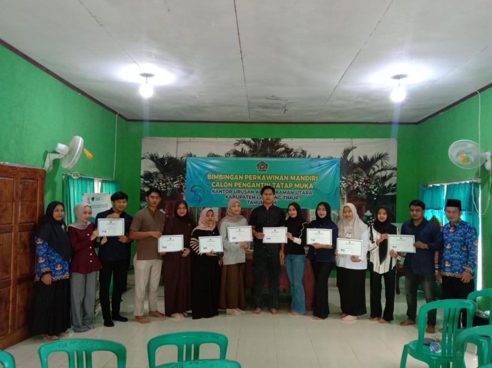 KUA Raman Utara Bimbing 11 Pasang Calon Pengantin