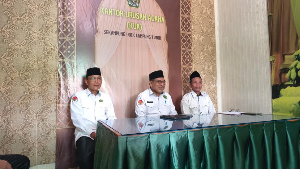 Kakan Kemenag Lakukan Monev Nikah Rujuk di Sekampung Udik, Perkuat Layanan dan Tertib Administrasi Pernikahan