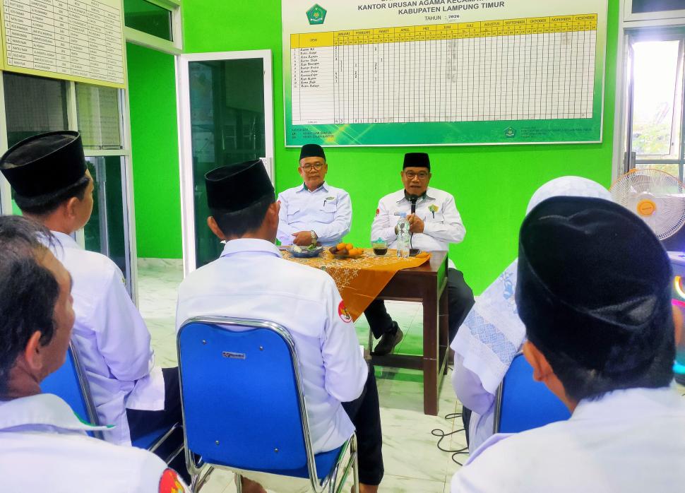 Perkuat Kinerja KUA, Marwansyah Beri Pembinaan Langsung di Raman Utara