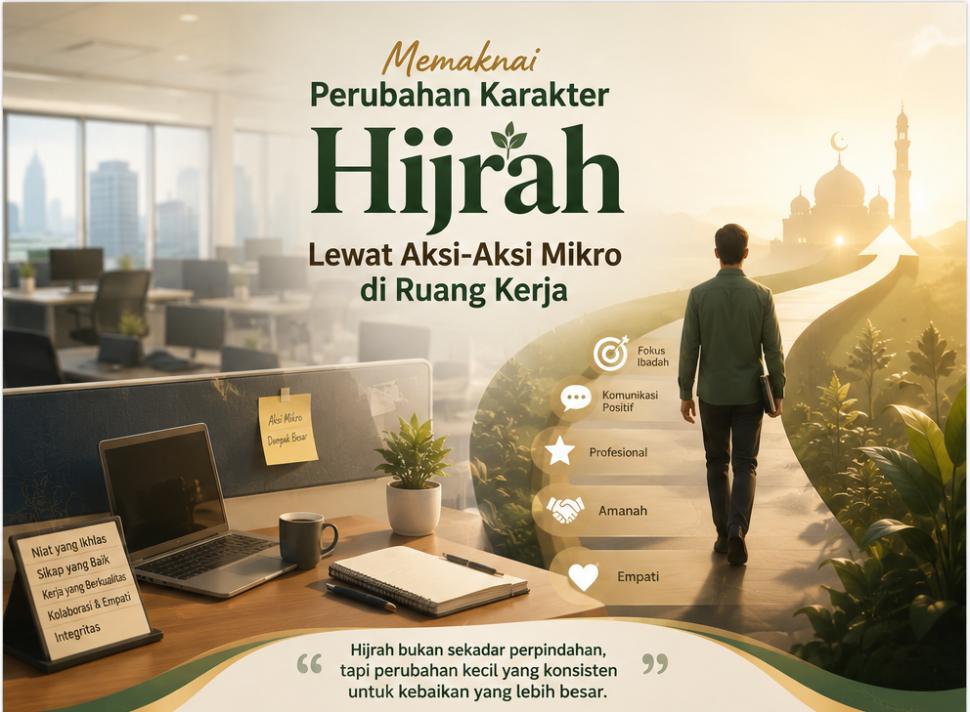 Memaknai Perubahan Karakter Hijrah Lewat Aksi-Aksi Mikro di Ruang Kerja
