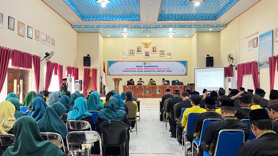 Rakor Pokjaluh Lampung Timur Perkuat Sinergi Penyuluh Hadirkan Pembinaan Keagamaan yang Berdampak