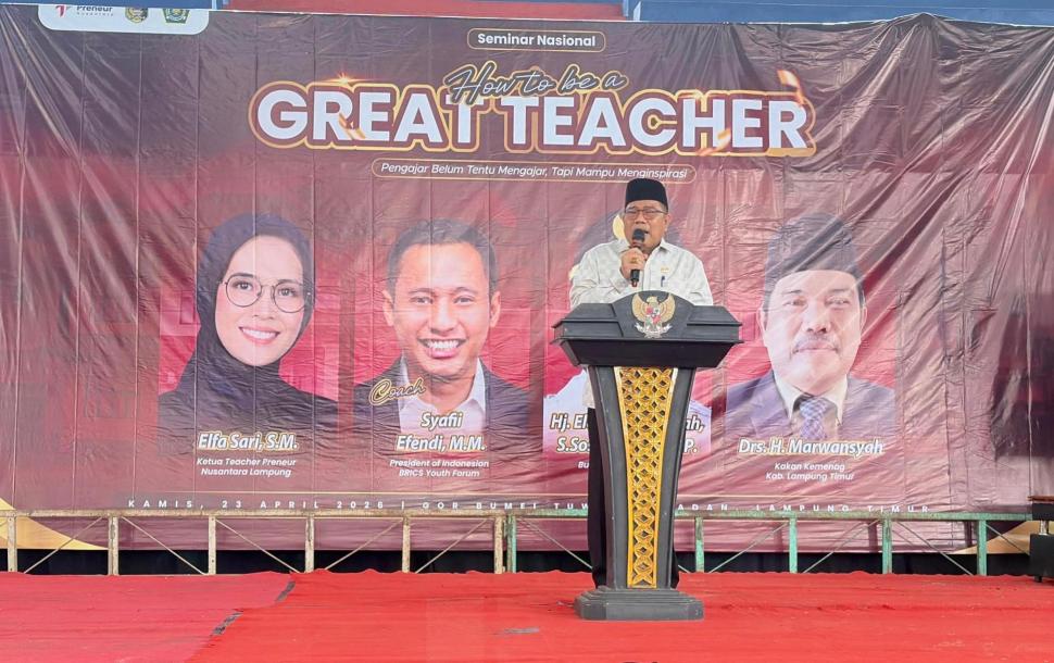 Peran Guru Agama Lampung Timur Diperkuat sebagai Sumber Inspirasi Generasi Muda
