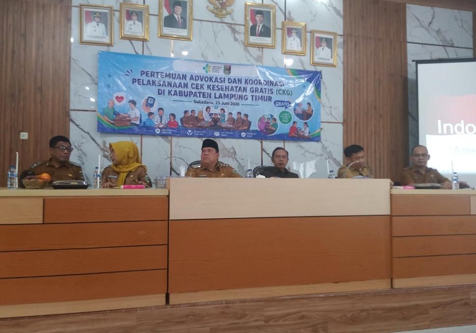 Wujudkan Masyarakat Sehat, Lampung Timur Matangkan Pelaksanaan Pemeriksaan Kesehatan Gratis