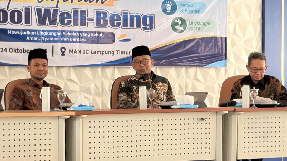 Bangun Lingkungan Positif, KakanKemenag Lamtim Perkuat School Well-Being di MAN IC