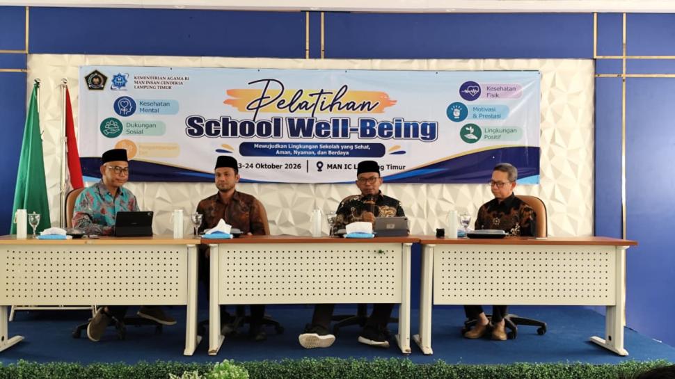Kakan Kemenag Lampung Timur Dorong Lingkungan Madrasah Positif melalui Pelatihan School Well-Being di MAN IC