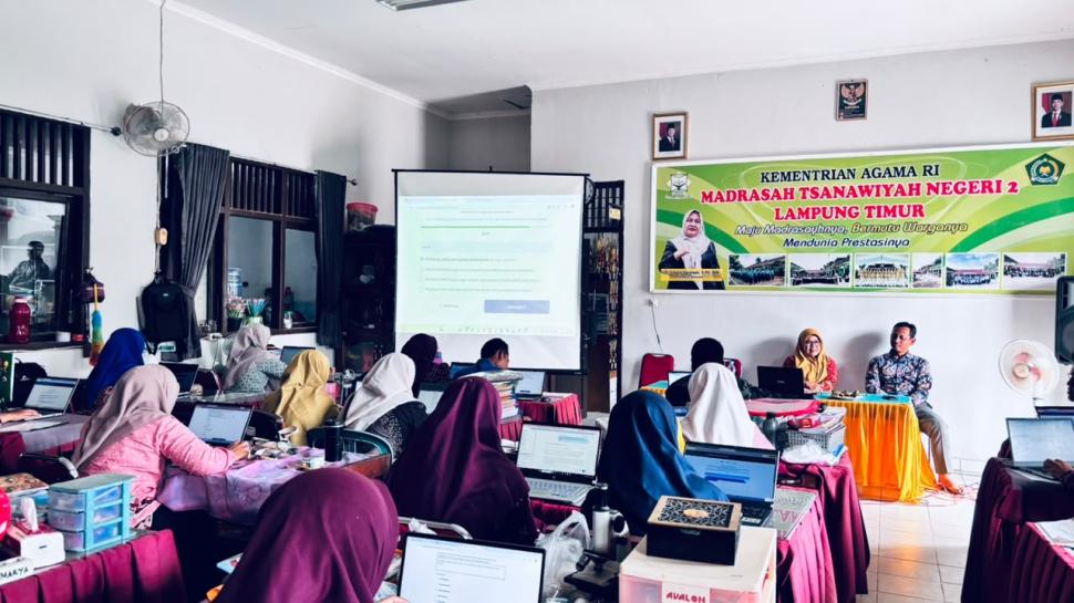 Perkuat Tata Kelola Supervisi Digital, MTsN 2 Lampung Timur Ikuti Sosialisasi MAGIS