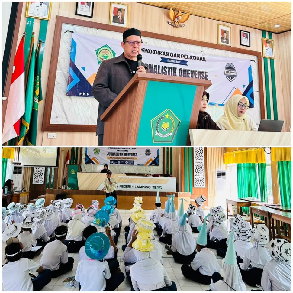 Kepala MTsN 1 Lampung Timur Buka Diklat Jurnalistik Oneverse Perdana, Ajak Peserta Berdedikasi Menuju Kesuksesan