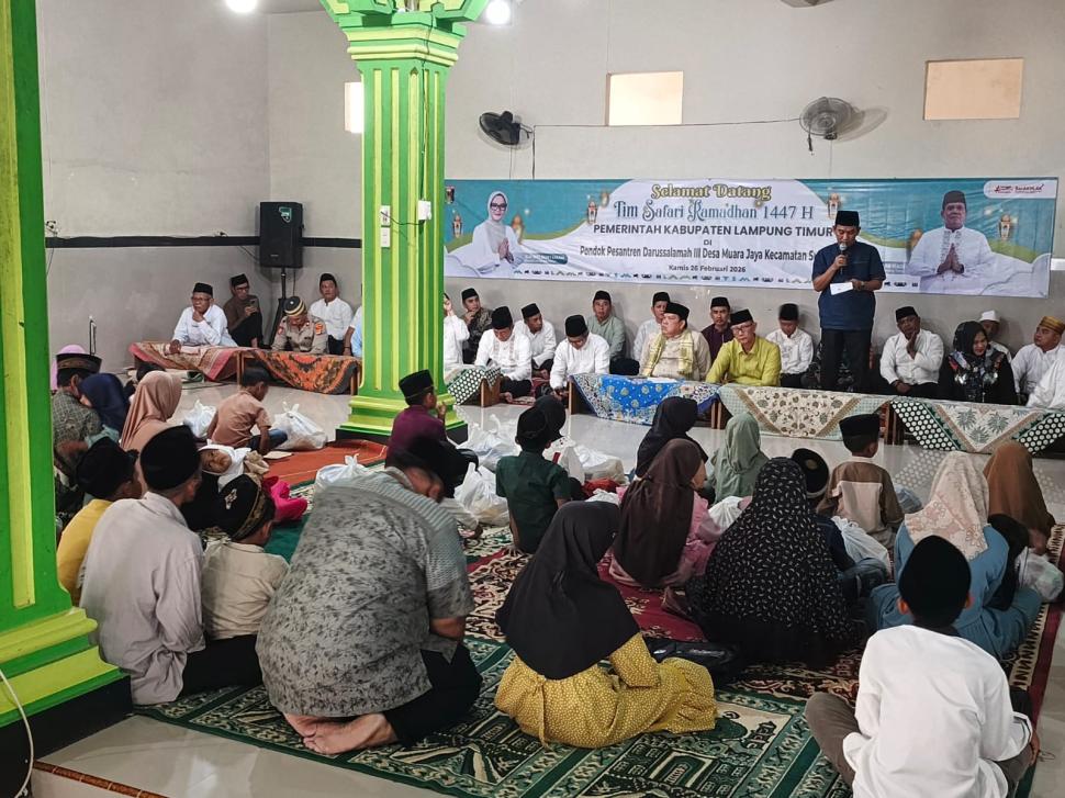 Kepala KUA Sukadana Hadiri Safari Ramadhan Kabupaten di Ponpes Darussalamah III