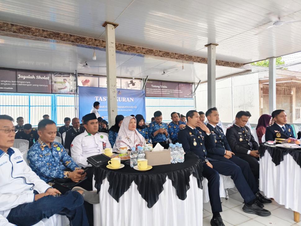 Pokjaluh Agama Islam Hadiri Tasyakuran Hari Bhakti Pemasyarakatan ke-62 di Rutan Sukadana