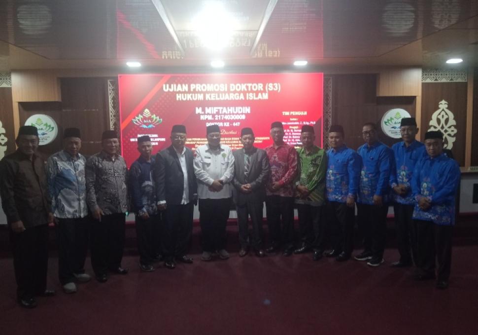 Kepala KUA Way Bungur Jalani Ujian Promosi Doktor Hukum Keluarga Islam di UIN Raden Intan Lampung
