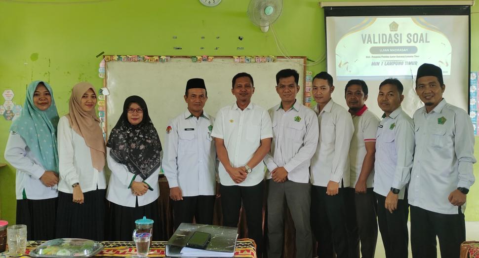 Perkuat Kualitas Ujian Madrasah, MIN 1 Lampung Timur Gelar Validasi Soal Secara Komprehensi.