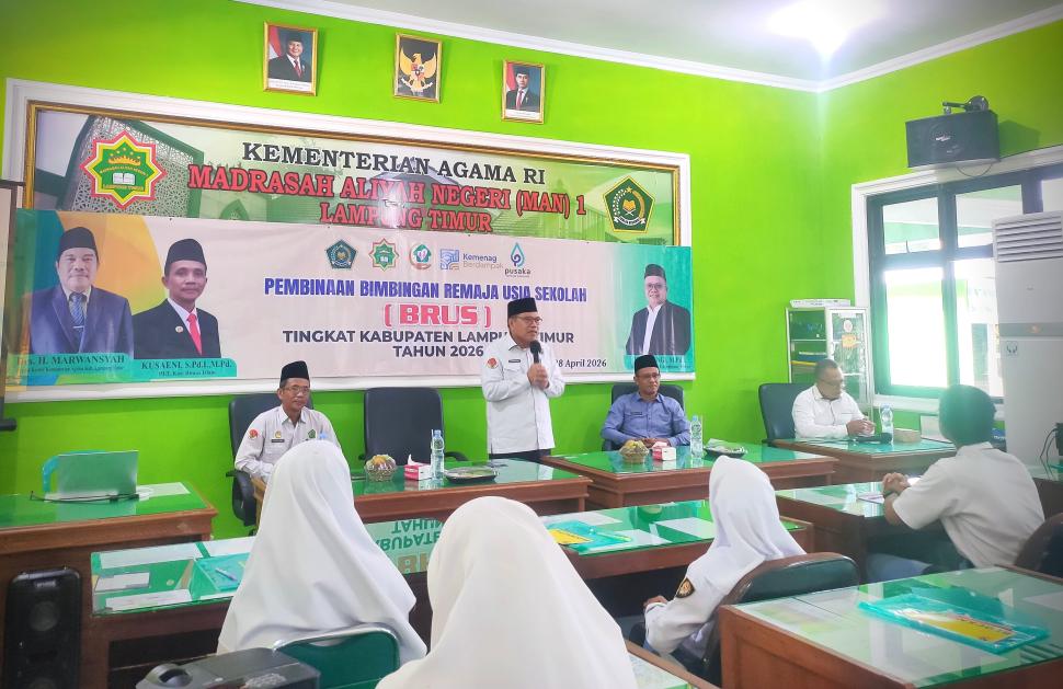 BRUS Kemenag Lampung Timur Bekali Siswa MAN 1, Bangun Remaja Berkarakter dan Visioner