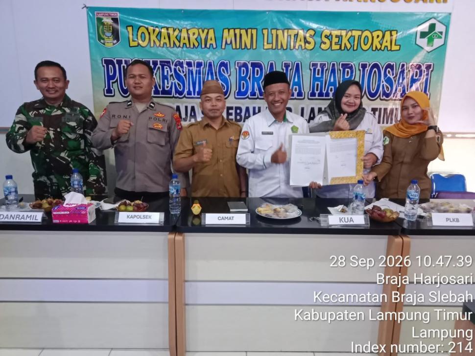 Kepala KUA hadiri acara Lokakarya Mini di Puskesmas Braja Harjosari