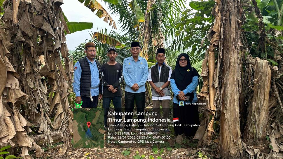 Menuju Legalitas Aset Umat: KUA Sekampung Udik Verifikasi Lapangan Tanah Wakaf TPU di Gunung Sugih Besar