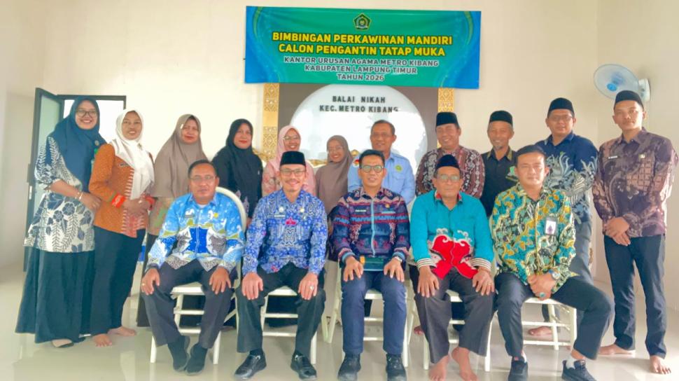KUA Metro Kibang Sambut Kunjungan Kerja Kabid Urais Kanwil Kemenag Provinsi Lampung
