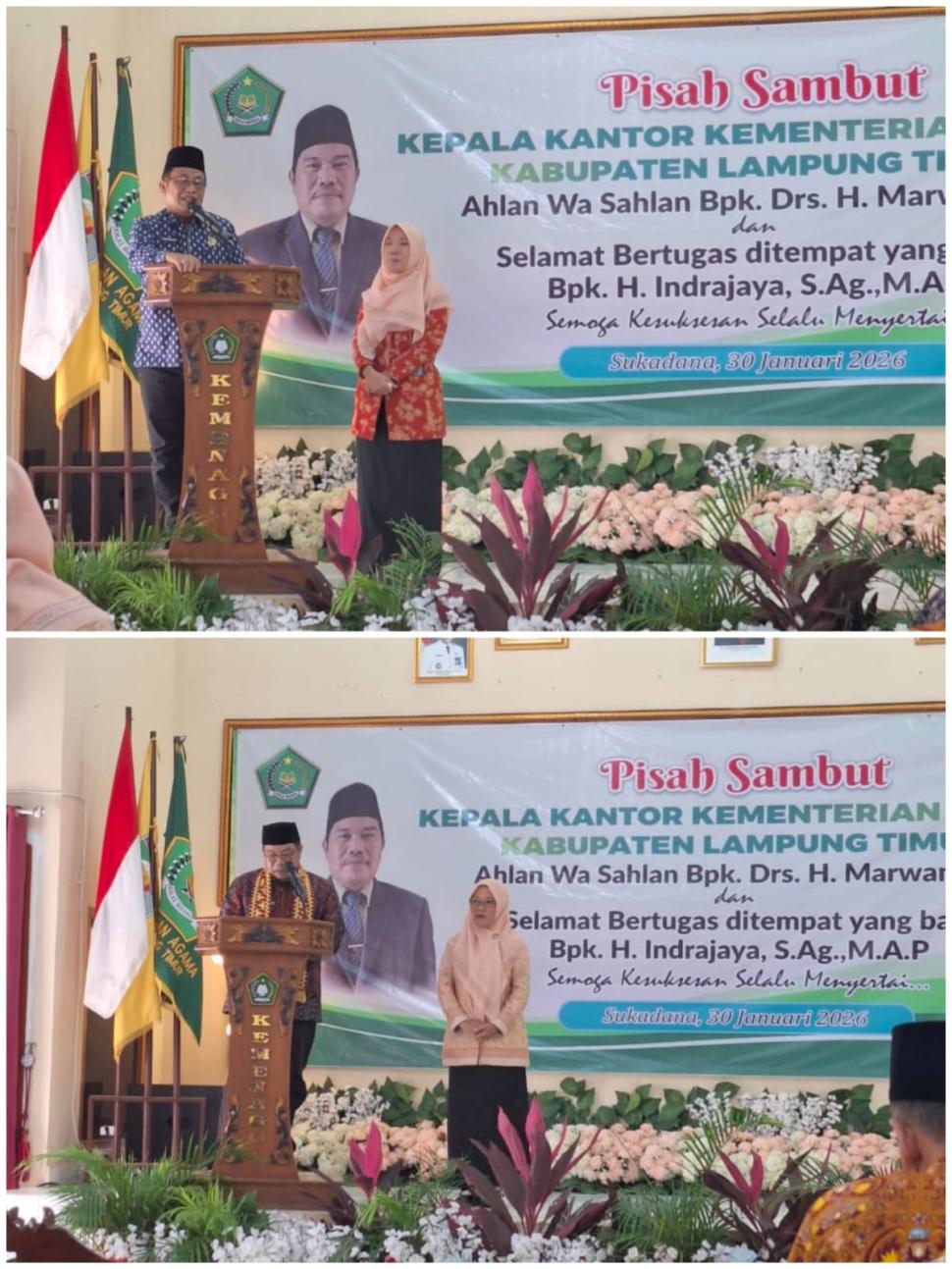 Kepala KUA Metro Kibang Hadiri Acara Pisah Sambut Kepala Kemenag Lampung Timur