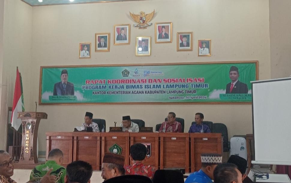 Kepala KUA Way Bungur Hadiri Rakor Program Kerja Bimas Islam Lampung Timur