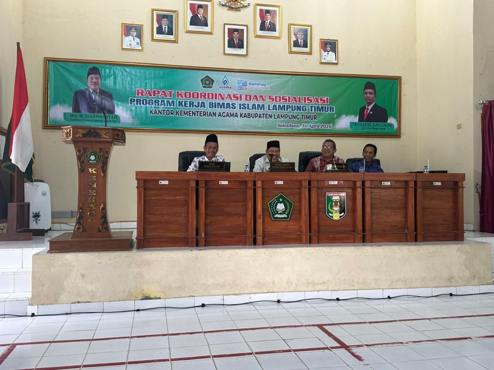 Kepala KUA Sekampung Udik Hadiri Rakor Bimas