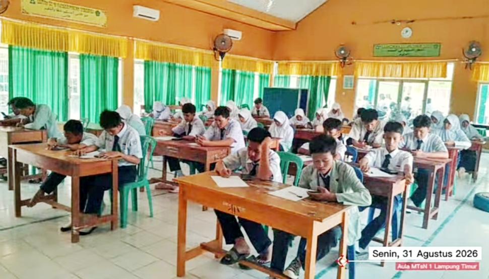 Peserta MTsN 1 Lampung Timur Ikuti Try Out OMI ABAK Academy 2026 secara Daring